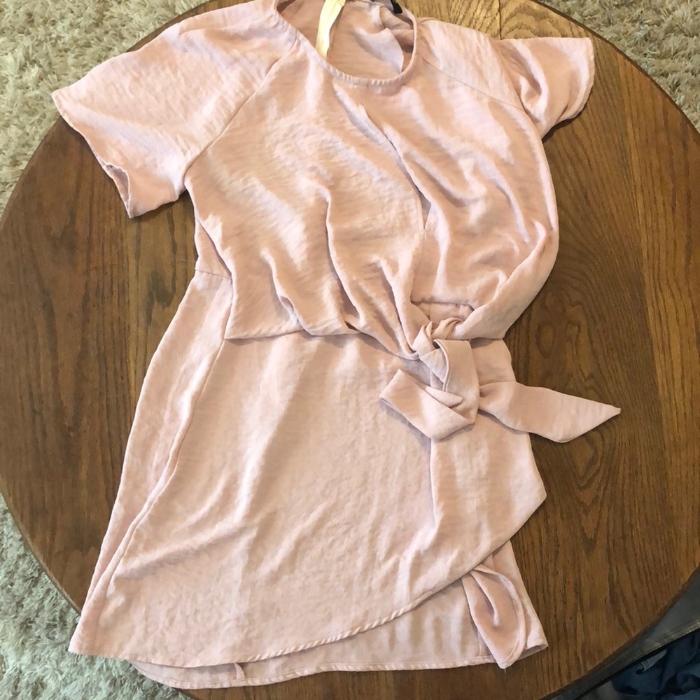 Adeline Blush Dress with Back Zipper NWT Medium